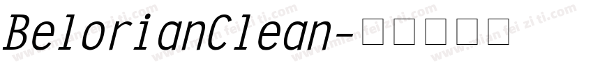 Belorian Clean字体转换
